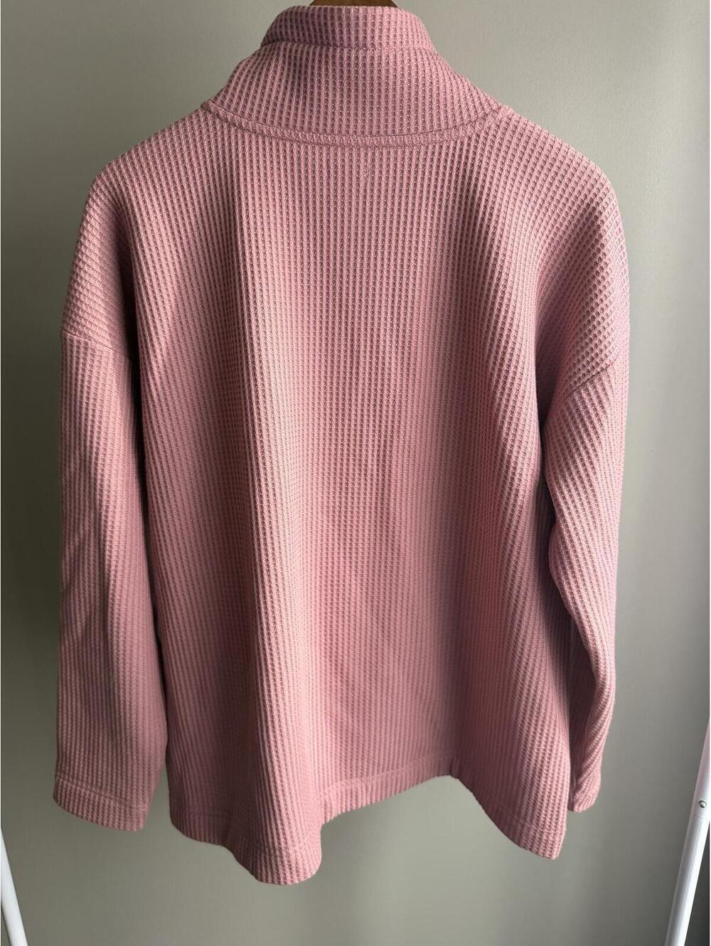 L.L. Bean Birchwood Brushed Waffle Anorak in Washed Orchid - Picture 5 of 8